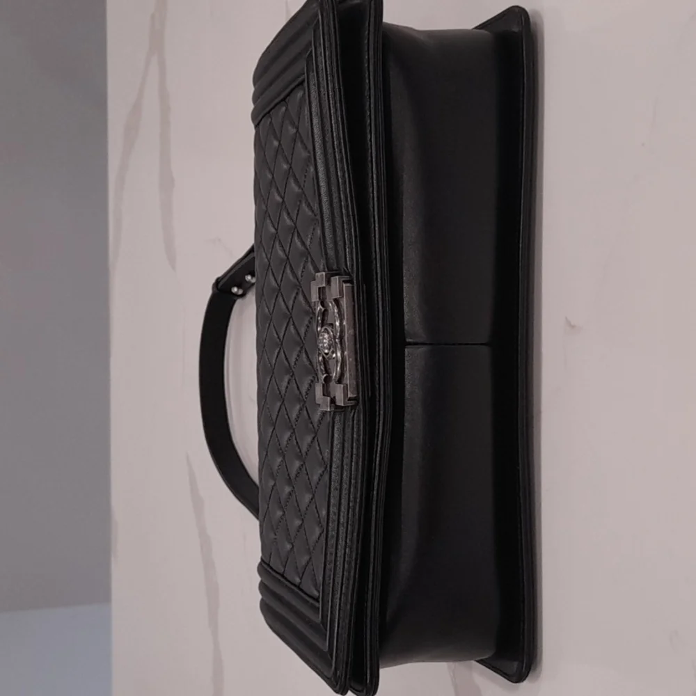 Authentic Chanel Boy Bag Crossbody in Black